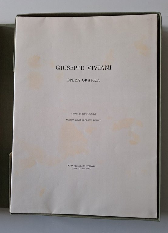 GIUSEPPE VIVIANI OPERA GRAFICA REBELLATO 1960