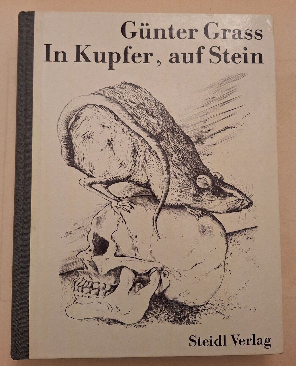 GUNTER GRASS IN KUPFER AUF STEIN STEIDL VERLAG 1986 AUTOGRAFATO