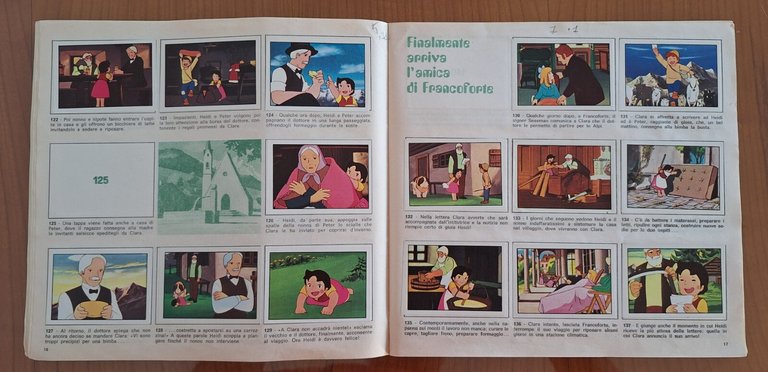 HEIDI FIGURINE PANINI ALBUM SCOMPLETO