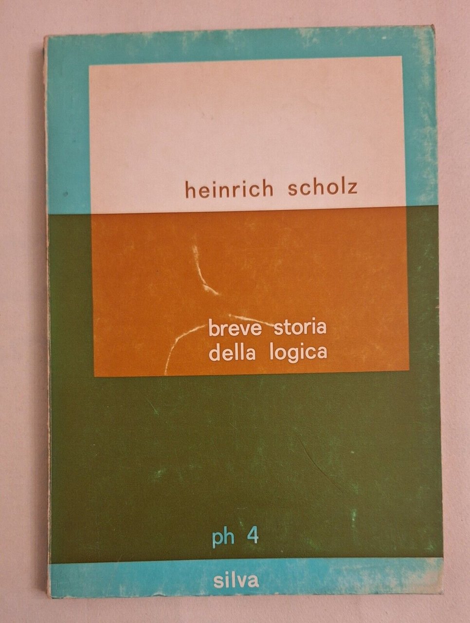 HEINRICH SCHOLZ BREVE STORIA DELLA LOGICA SILVA 1967