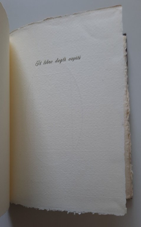 IL LIBRO DEGLI OSPITI LEGATORIA ARTISTICA / SAMBONET