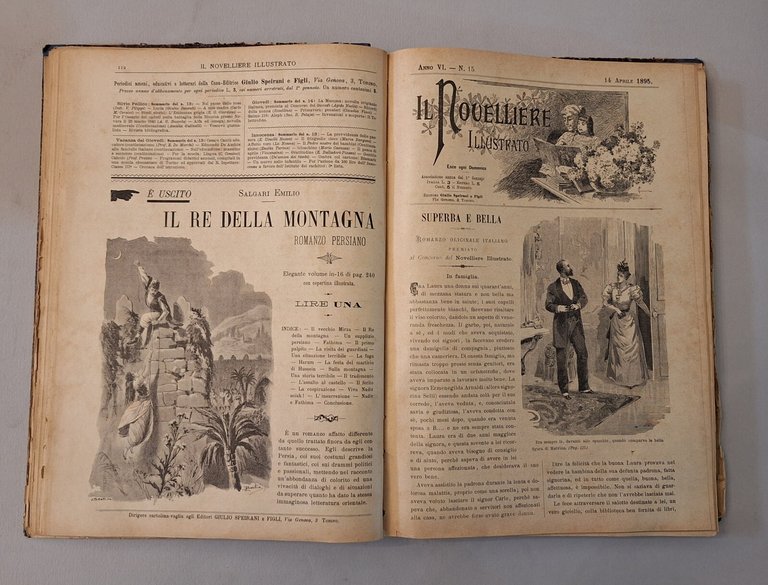 IL NOVELLLIERE ILLUSTRATO 1895 ANNO VI C. SPEIRANI E FIGLI …