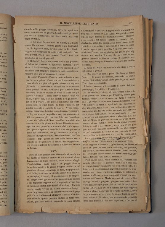 IL NOVELLLIERE ILLUSTRATO 1896 ANNO VII C. SPEIRANI E FIGLI …