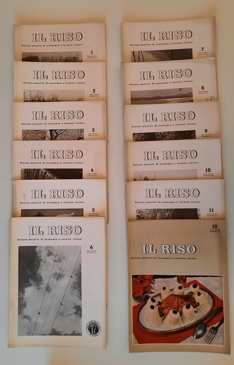 IL RISO RIVISTA MENSILE DI ECONOMIA TECNICA RISIERA ANNO 5° …