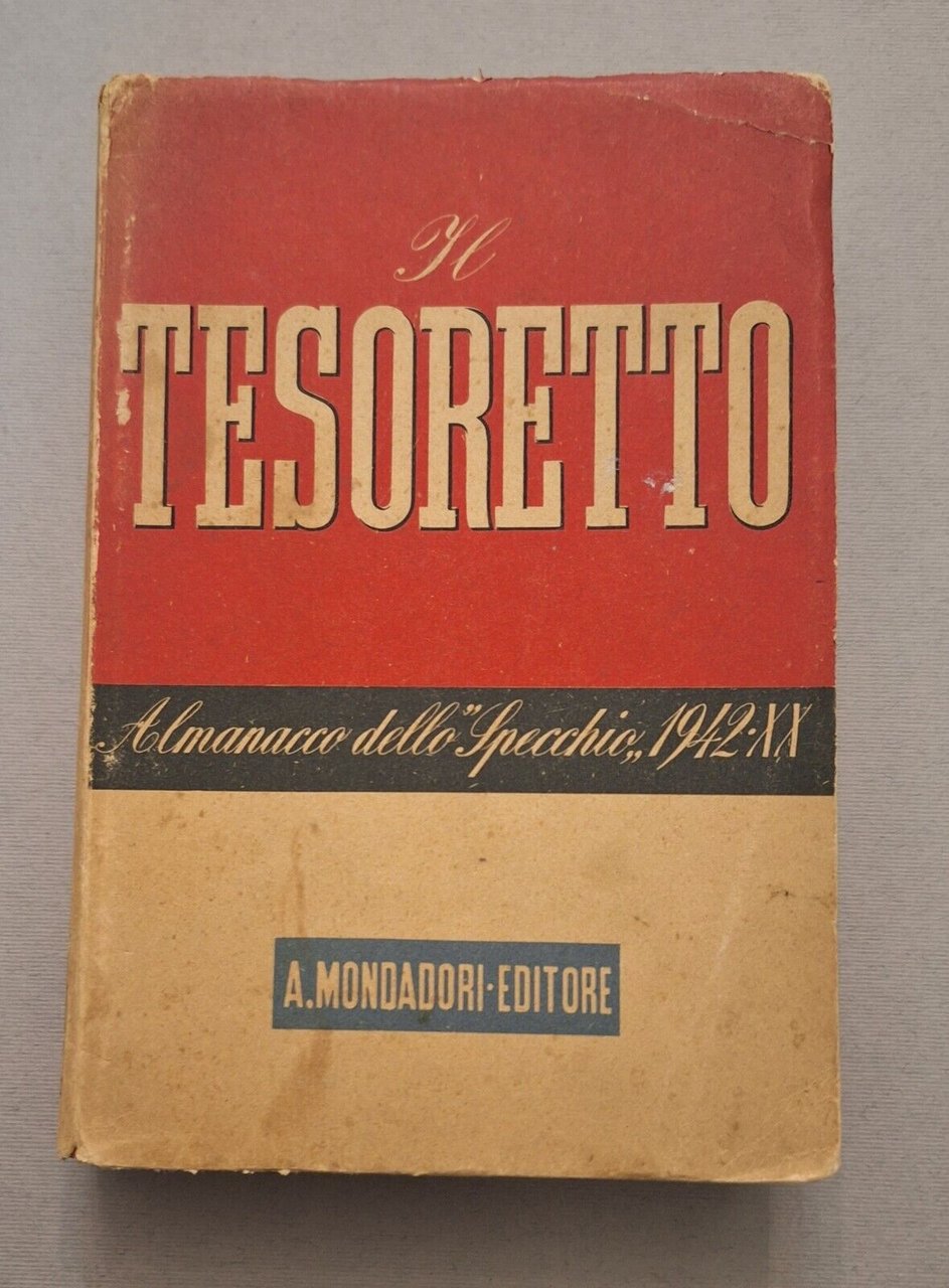 IL TESORETTO ALMANACCO DELLO SPECCHIO 1942 MONDADORI ED. 1942