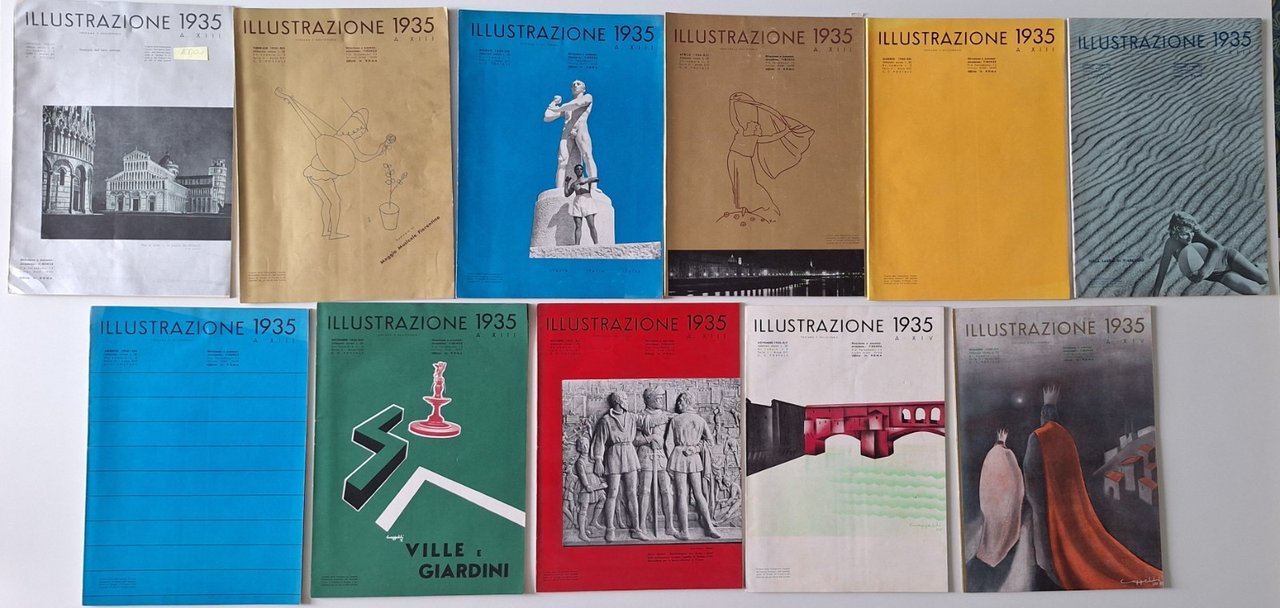 ILLUSTRAZIONE TOSCANA E DELL'ETRURIA RIVISTA ANNATA 1935 SCOMPLETA 11 NUMERI