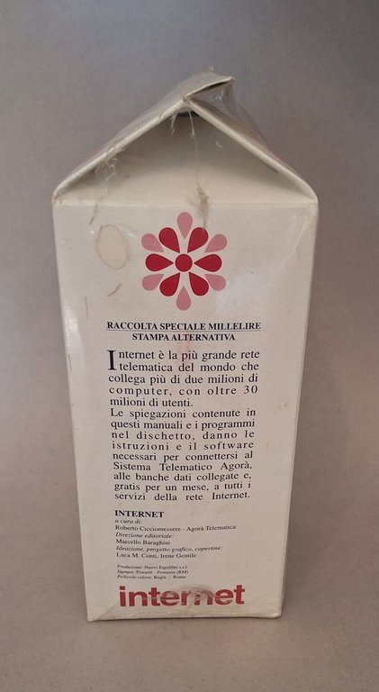 INTERNET RACCOLTA SPECIALE MILLELIRE STAMPA ALTERNATIVA SIGILLATO