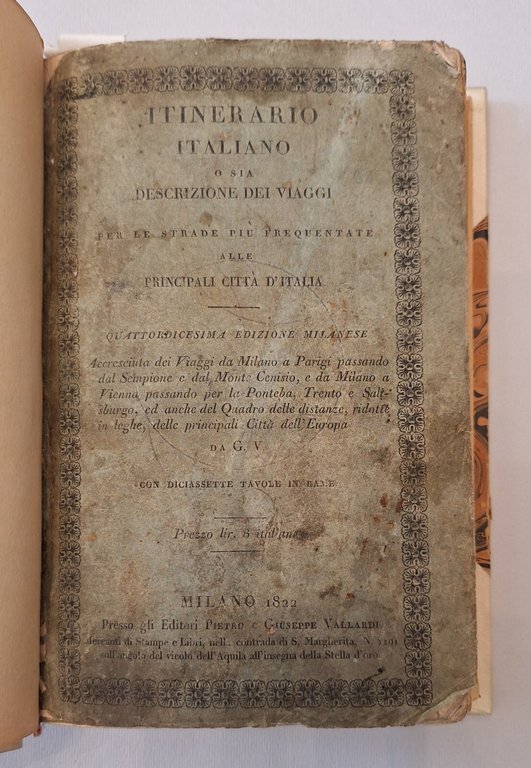 ITINERARIO ITALIANO O SIA DESCRIZIONE DEI VIAGGI 1822 PIETRO E …
