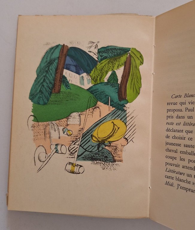 JEAN COCTEAU CARTE BLANCHE MERMOD 1954