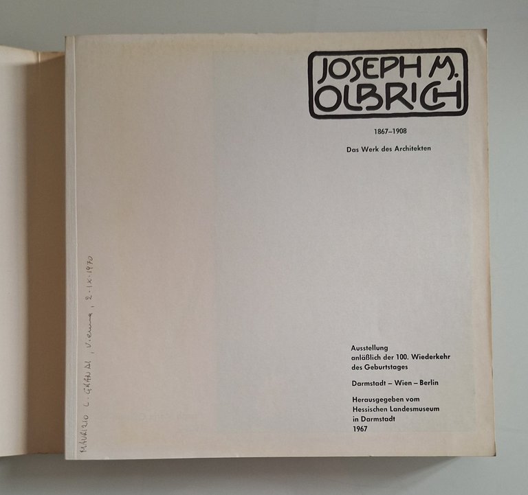 JOSEPH M. OLBRICH 1867-1908 DAS WERK DES ARCHITEKTEN HESSICHEN MUSEUM … | Immagine Gallery 2