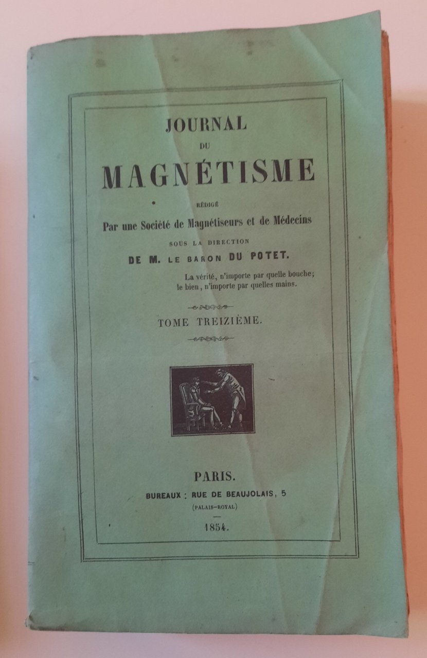 JOURNAL DU MAGNETISME PAR M. LE BARON DU POTET TOME … | Immagine principale