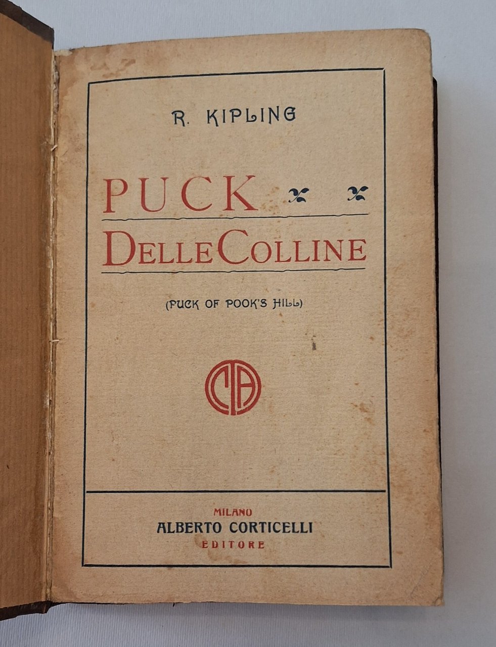 KIPLING PUCK DELLE COLLINE CORTICELLI 1927