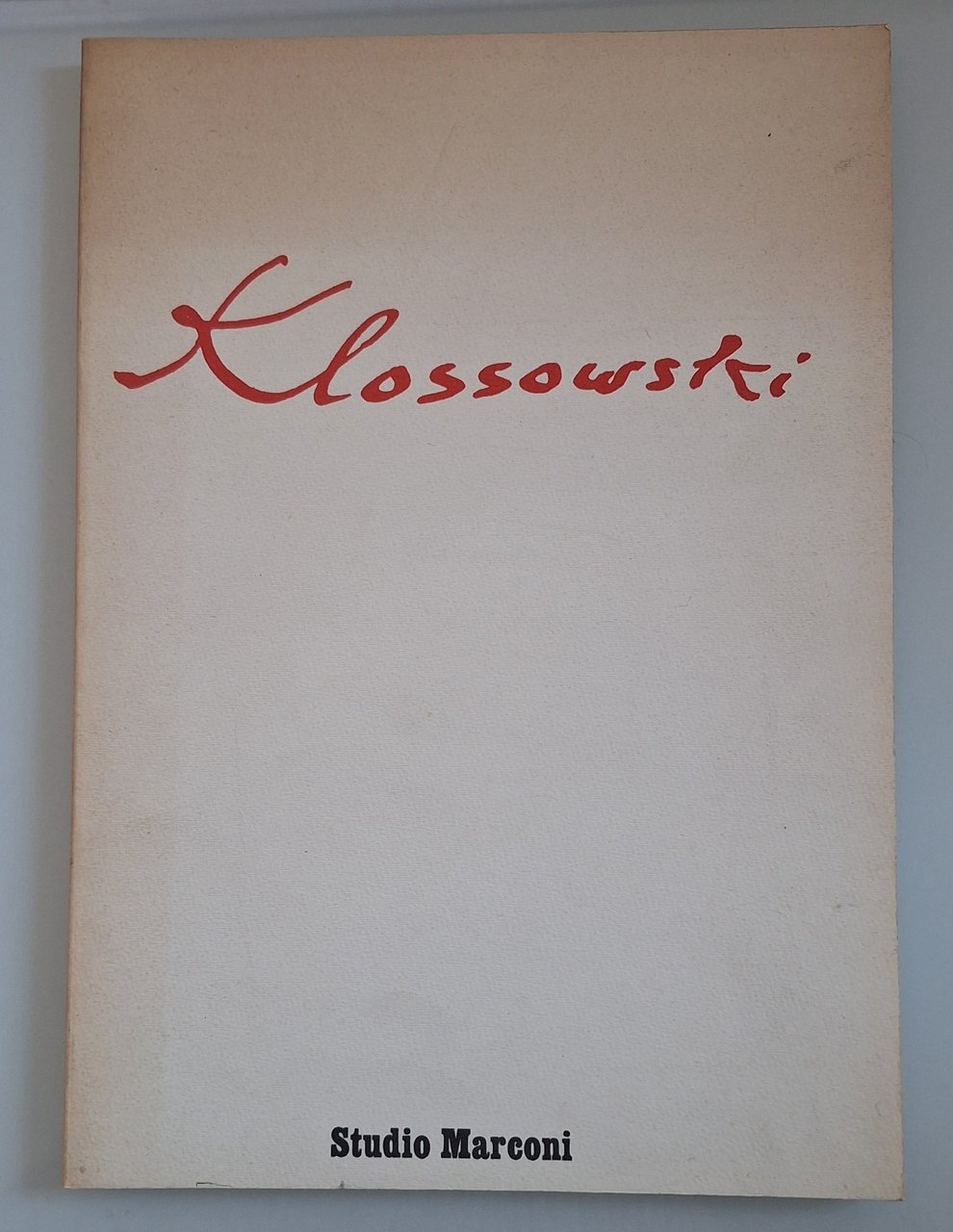 KLOSSOWKI STUDIO MARCONI 1985