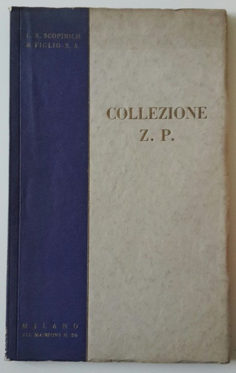 L.A. SCOPINICH & FIGLIO VENDITA ALL'ASTA DELLA COLLEZIONE Z.P. RIZZOLI …