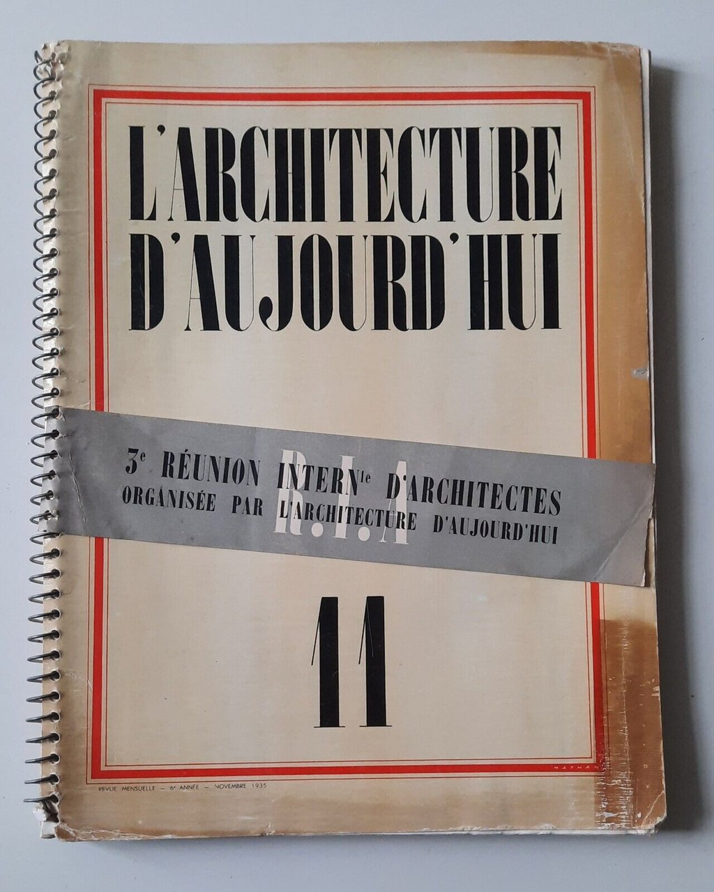 L'ARCHITECTURE D'AU JOURD'HUI REVUE MENSUELLE 6° ANNEE' NOVEMBRE 1935