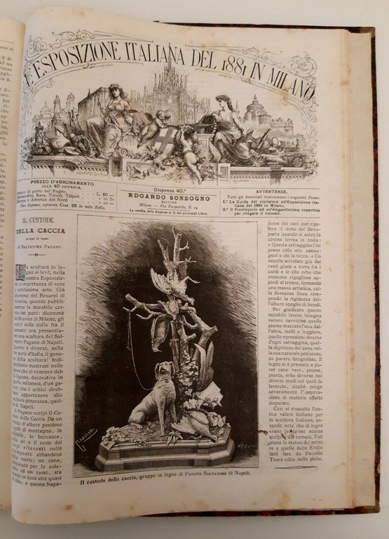 L'ESPOSIZIONE ITALIANA DEL 1881 IN MILANO ILLUSTRATA SONZOGNO