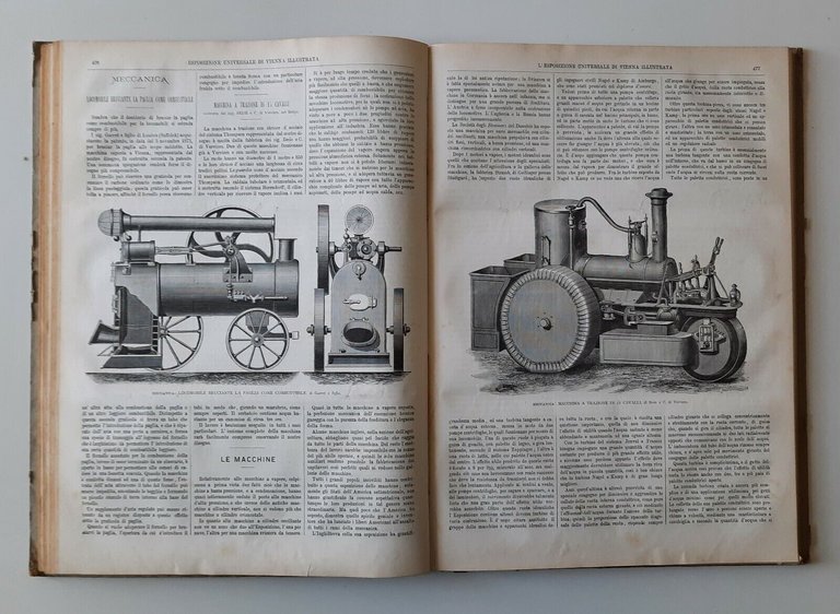 L'ESPOSIZIONE UNIVERSALE DI VIENNA DEL 1873 SONZOGNO 1874 VOLUME SECONDO