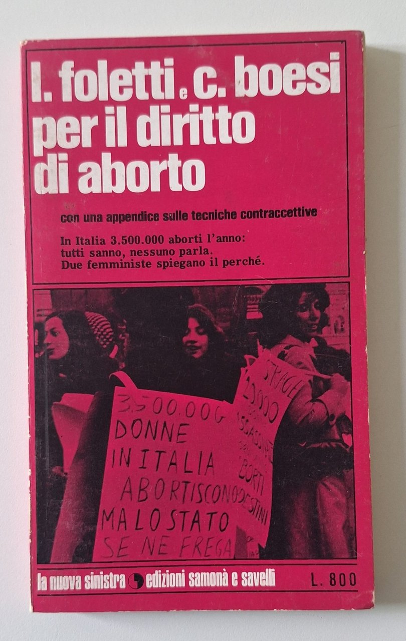 L. FOLETTI C. BOESI PER IL DIRITTO DI ABORTO ED. … | Immagine principale