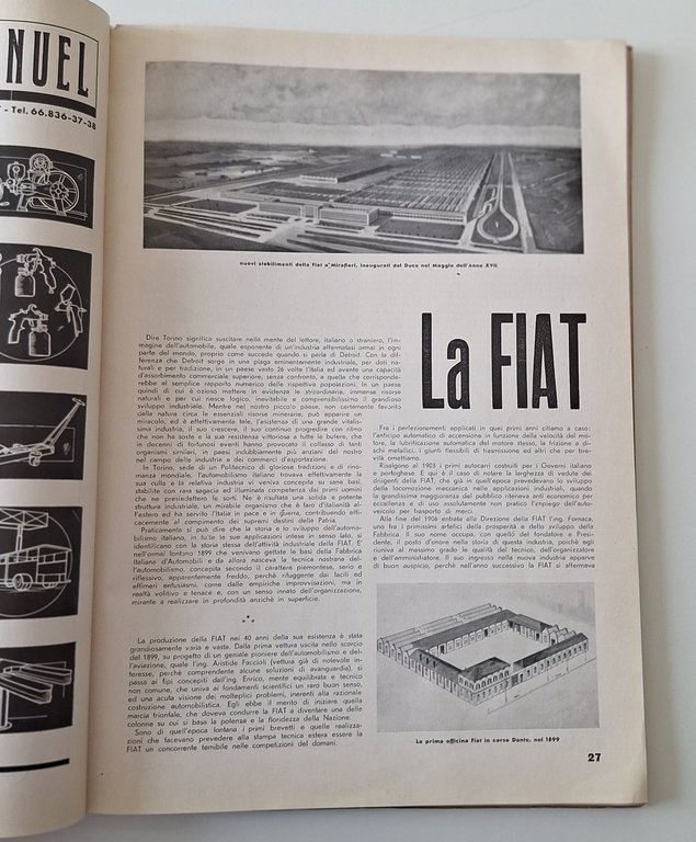 L'INGEGNERIA PIEMONTESE NELLE SUE INDUSTRIE S.P.E. 1940 | Immagine Gallery 2