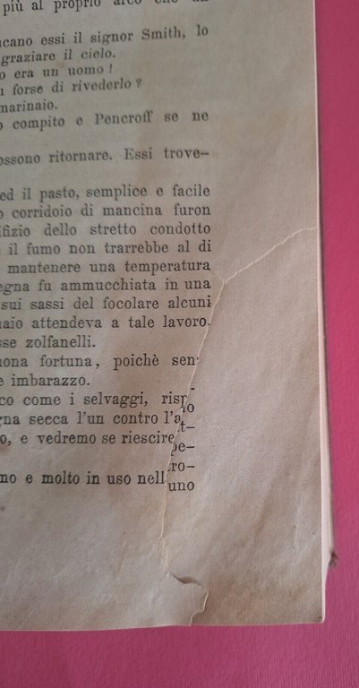 L'ISOLA MISTERIOSA DI GIULIO VERNE TIPOGRAFIA EDITRICE LOMBARDA 1875