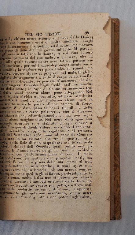 L'ONANISMO DEL SIGNOR TISSOT MILANO 1816 STAMPERIA PIETRO AGNELLI