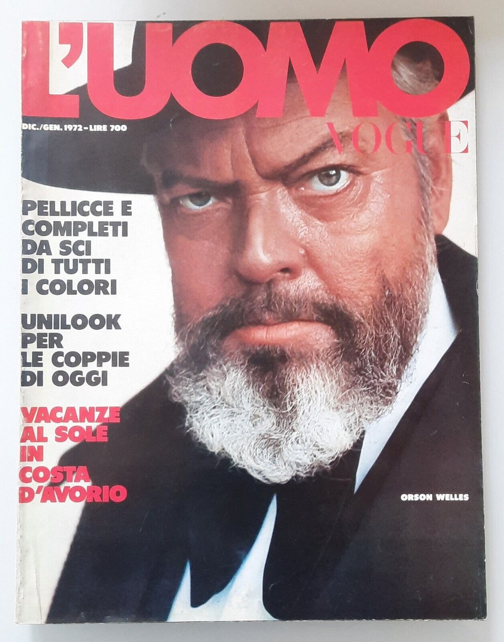 L'UOMO VOGUE DICEMBRE GENNAIO 1972 N. 15 EDIZIONI CONDE' NAST