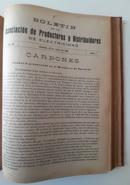 LA ENERGIA ELECTRICA REVISTA GENERAL DE ELECTRICIDAD ANO XXV ANNATA …