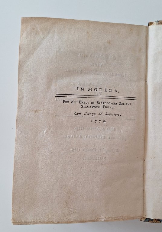 LA FILOTEA MONS. GIOVANNI PALAFOX MODENA EREDI B. SOLIANI 1779 | Immagine Gallery 4