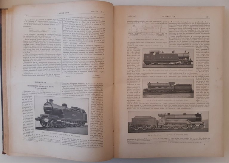 LE GENIE CIVIL REVUE GENERALE HEBDOMADAIRE INDUSTRIES ...ANNATA 1913 2 …