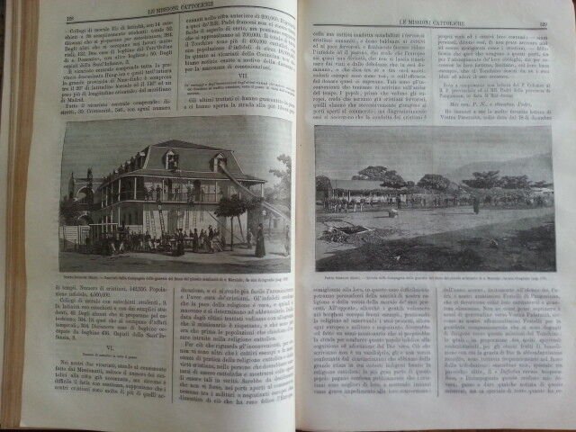 LE MISSIONI CATTOLICHE BULLETTINO SETTIMANALE ANNATA COMPLETA 1878 ANNO VIII