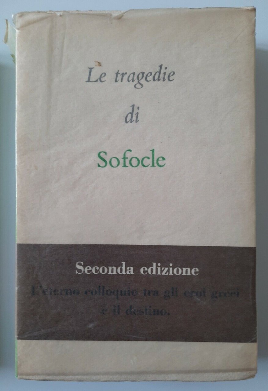 LE TRAGEDIE DI SOFOCLE EINAUDI I MILLENNI 1952