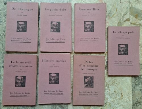 LES CAHIERS DE PARIS 1925 DUHAMEL LAUZANNE DE NOLHAC VAUDOYER …