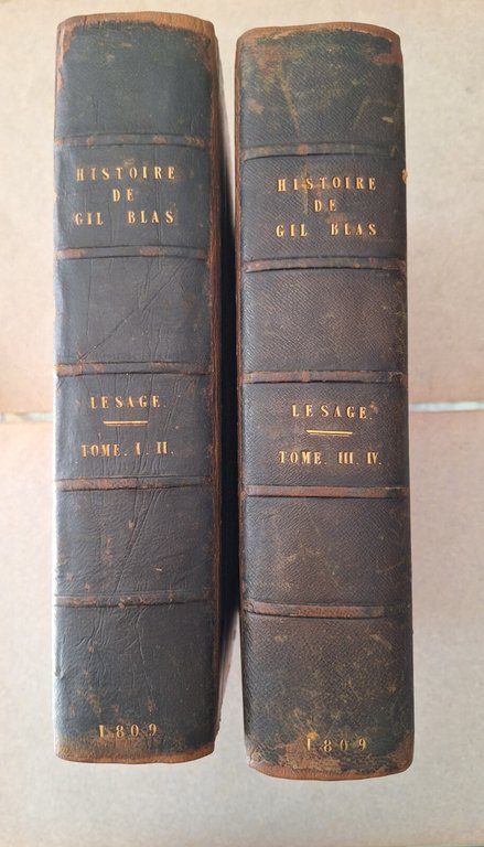 LESAGE HISTOIRE DE GIL BLAS DE SANTILLANE LONDRES 1809 LONGMAN