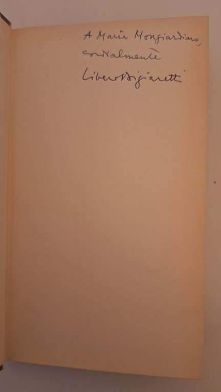 LIBERO BIGIARETTI LE INDULGENZE BOMPIANI 1966 AUTOGRAFATO | Immagine Gallery 2