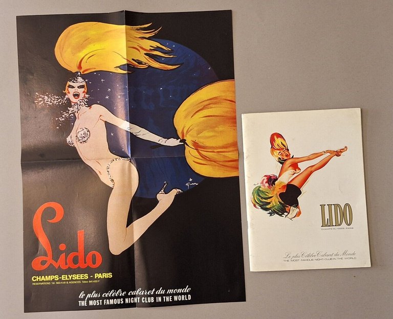 LIDO CHAMPS ELYSEES PARIS BROCHURE + MANIFESTO