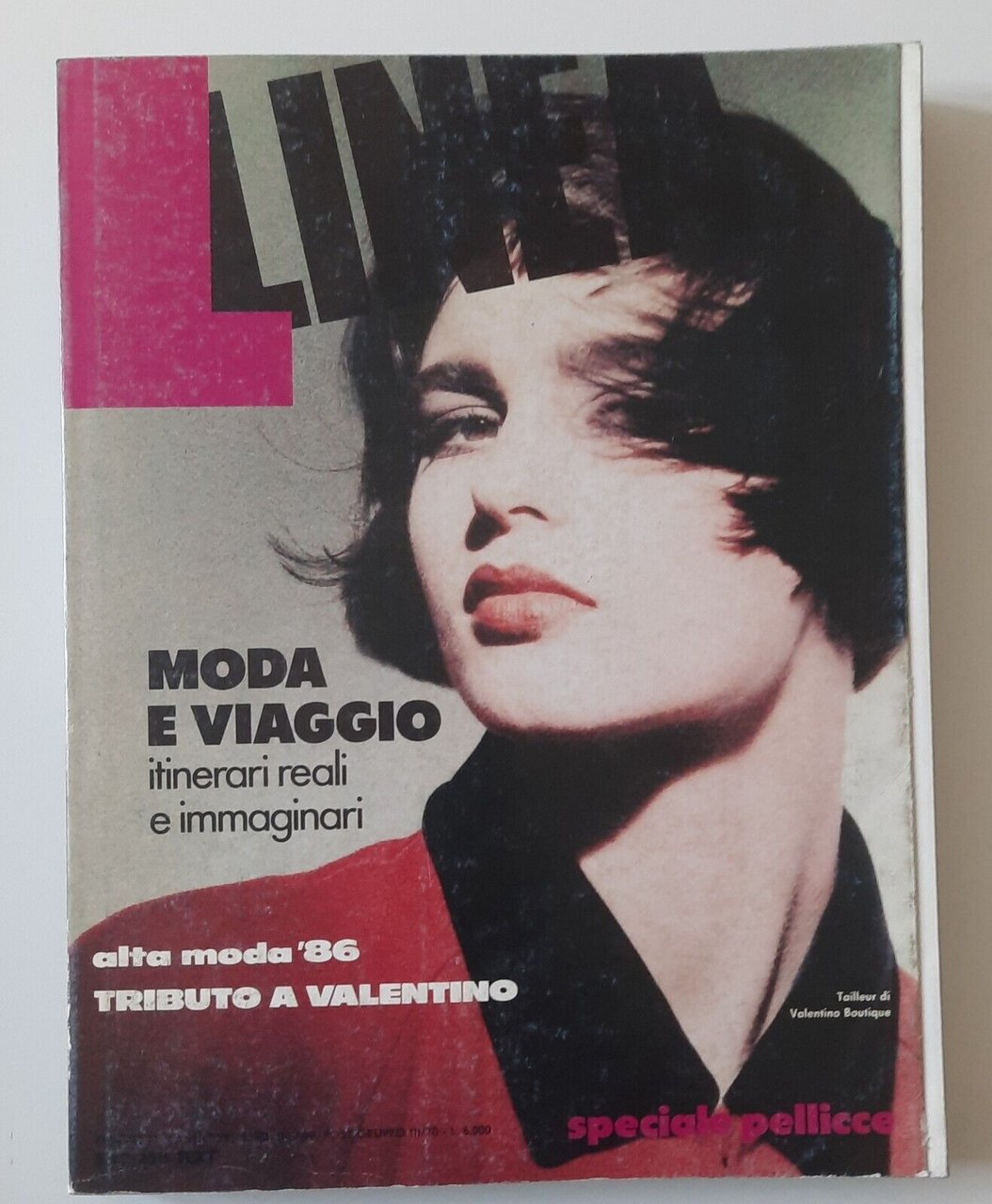 LINEA ITALIANA RIVISTA SETTEMBRE 1985 MODA E VIAGGIO