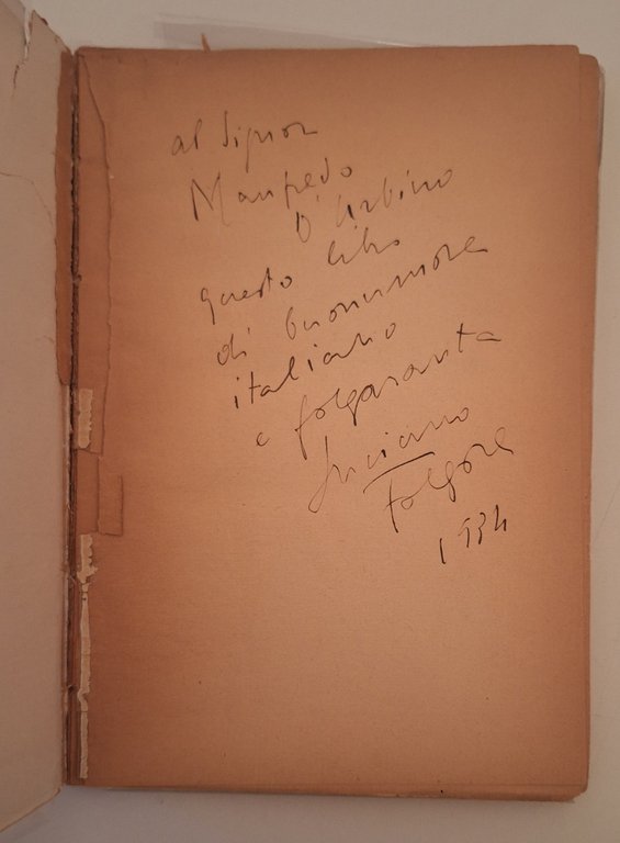 LUCIANO FOLGORE FAVOLETTE E STRAMBOTTI CESCHINA 1934 AUTOGRAFATO