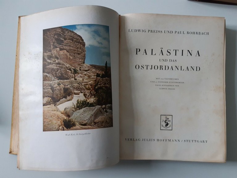 LUDWIG PREISS PAUL ROHRBACH PALASTINA UND DAS OSTJORDANLAND HOFFAMANN 1925