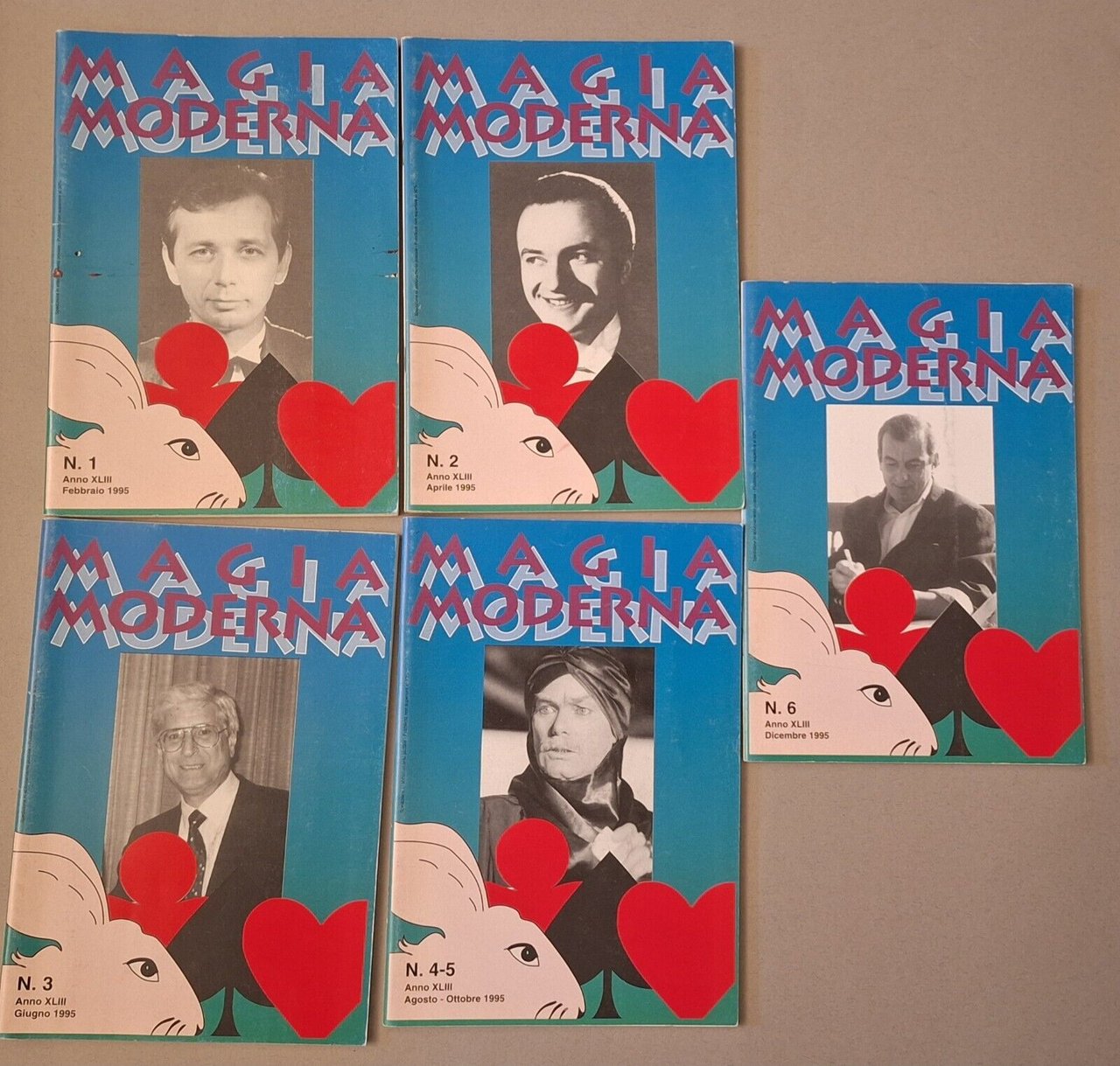 MAGIA MODERNA RIVISTA DAL N. 1 AL 6 ANNO 1985