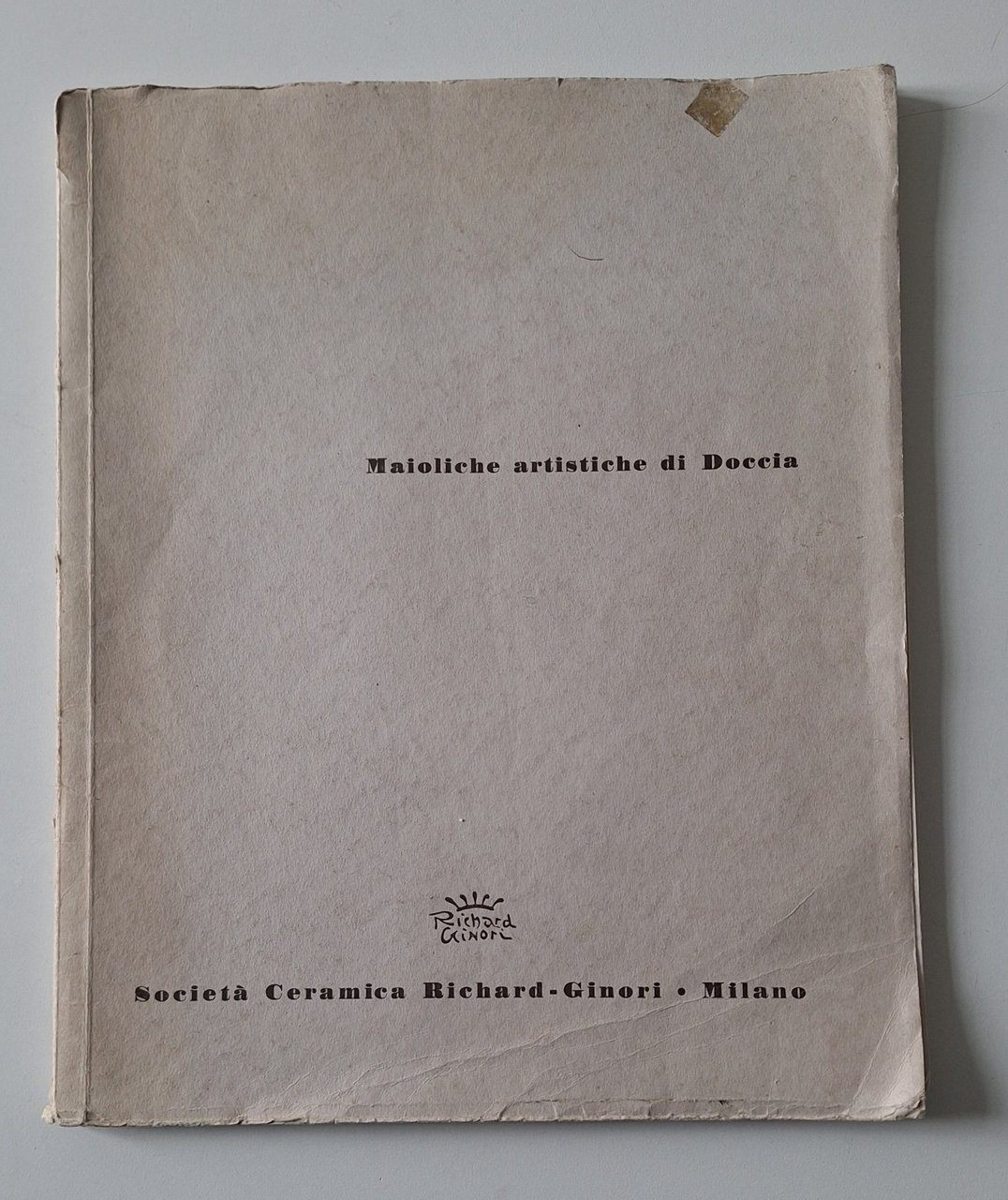 MAIOLICHE ARTISTICHE DI DOCCIA SOC. CERAMICA RICHARD GINORI ED. ALFIERI …