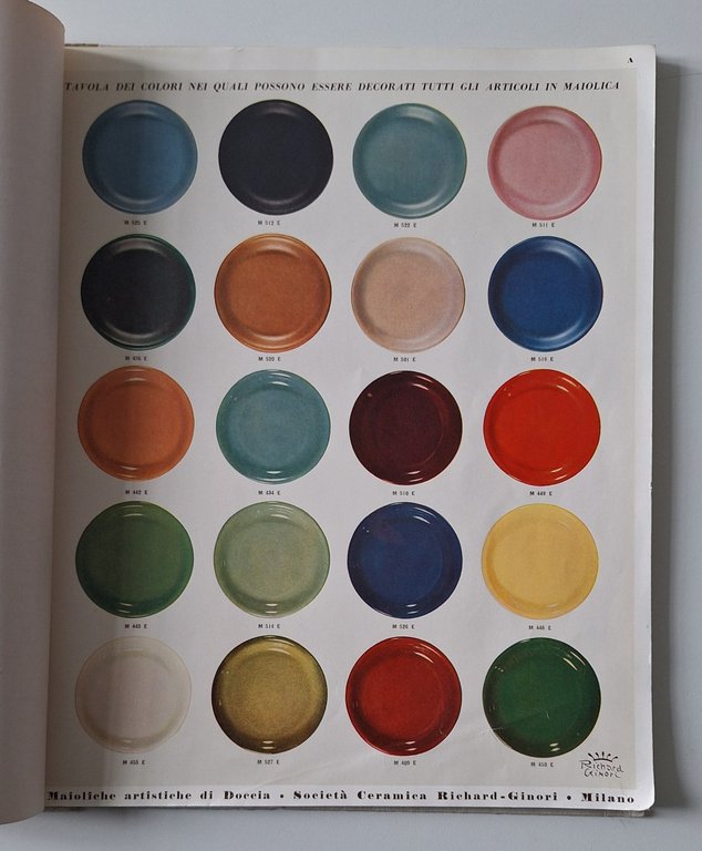 MAIOLICHE ARTISTICHE DI DOCCIA SOC. CERAMICA RICHARD GINORI ED. ALFIERI …