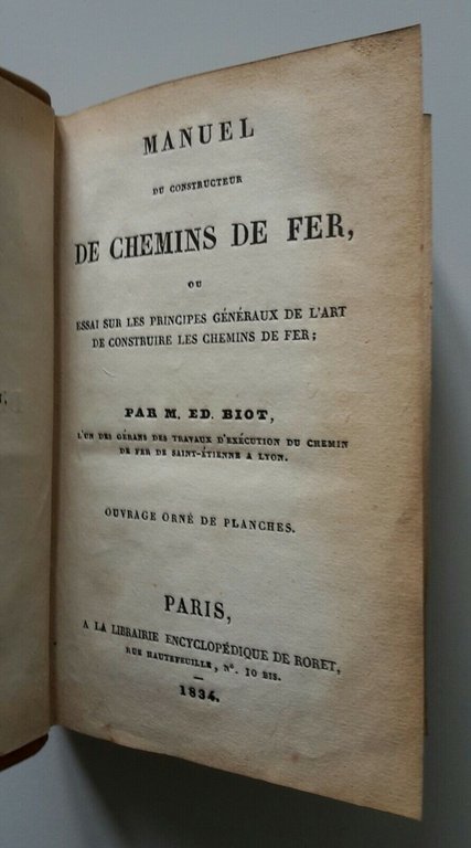 MANUEL DU CONSTRUCTEUR DE CHEMINS DE FER PAR M. ED. …
