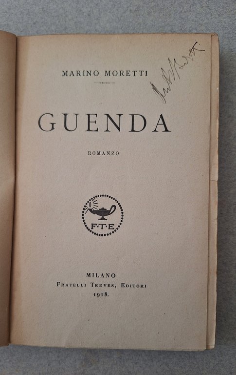 MARINO MORETTI GUENDA F. TREVES 1918