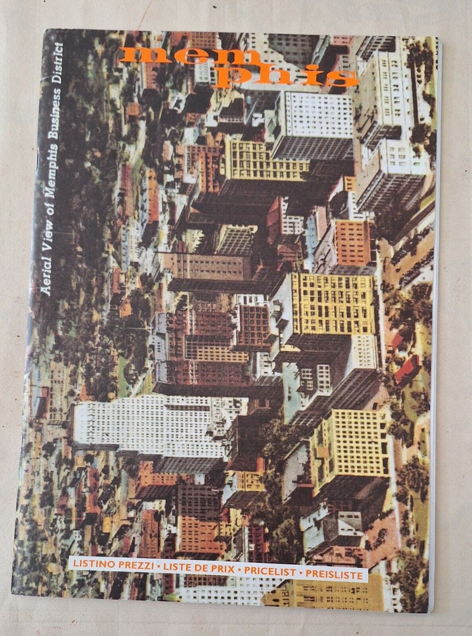 MEMPHIS STUDIO SOTTSASS LISTINO PREZZI PRICELIST 2014