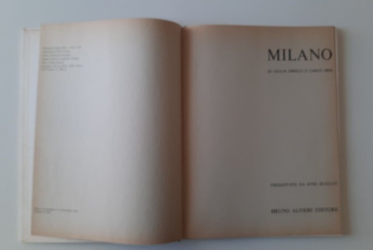 MILANO GIULIA PIRELLI CARLO ROSI DINO BUZZATI ALFIERI 1965