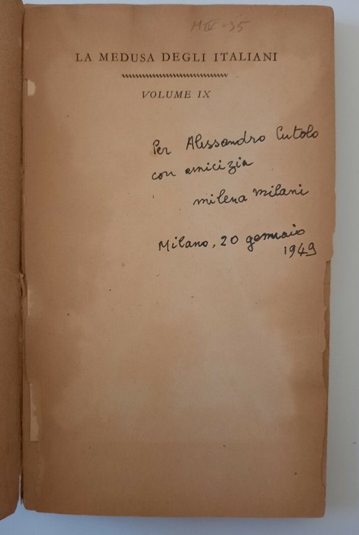 MILENA MILANI STORIA DI ANNA DREI MONDADORI LA MEDUSA 1947 …