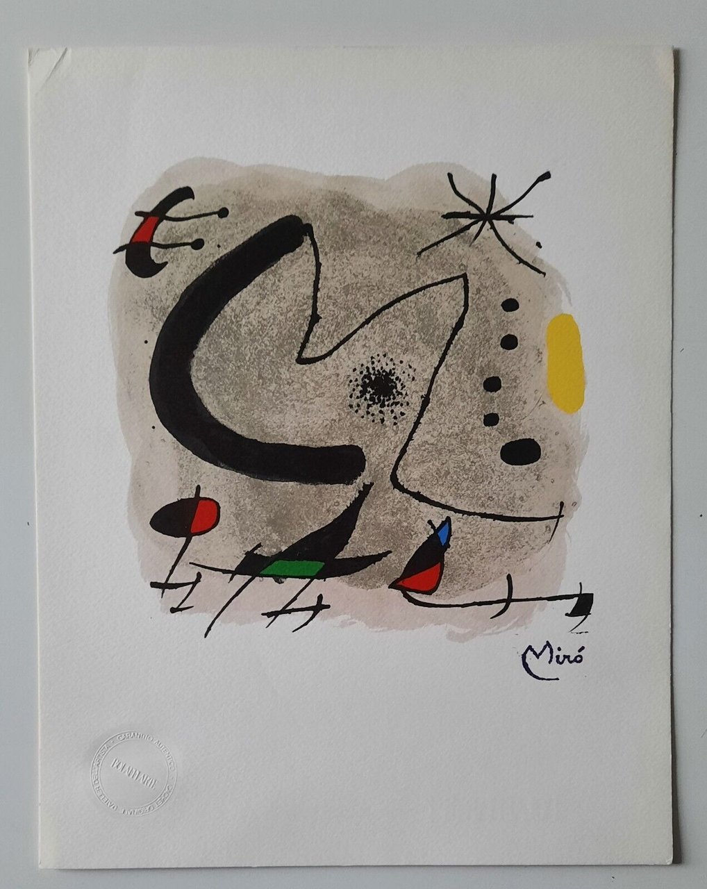 MIRO' LITO BOLAFFI FIRMATA/TIMBRATA