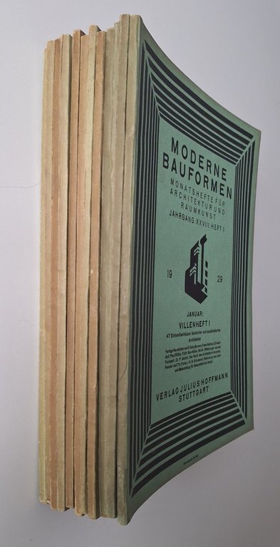 MODERNE BAUFORMEN ANNATA 1929 12 NUMERI COMPLETA