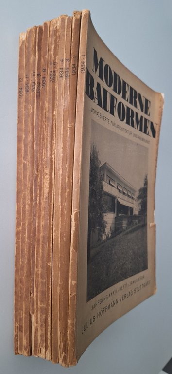 MODERNE BAUFORMEN ANNATA 1934 11 NUMERI