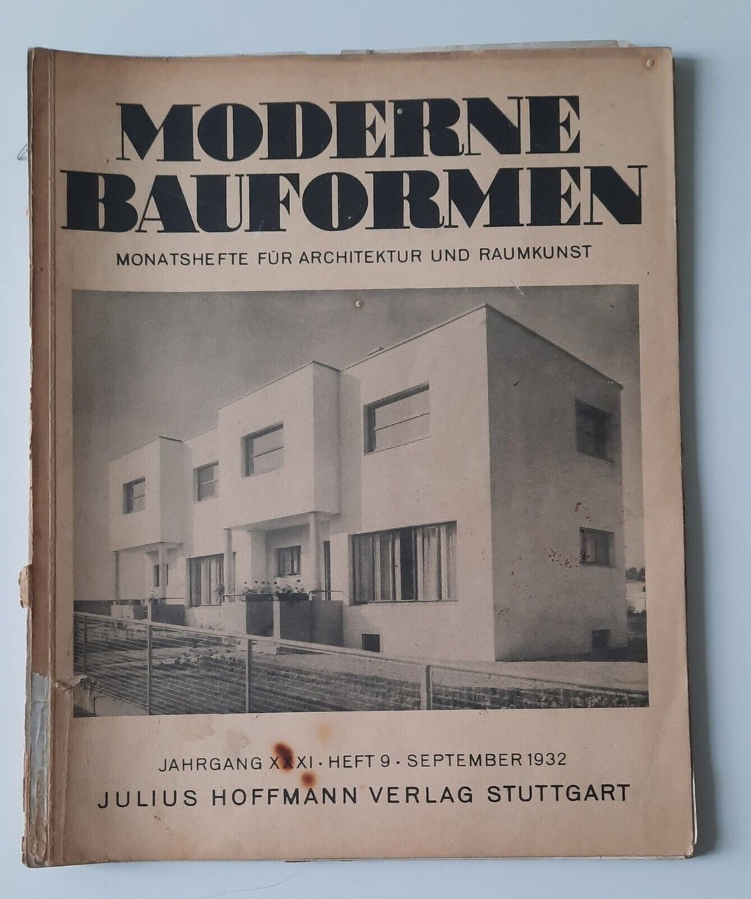 MODERNE BAUFORMEN RIVISTA N 9 SEPTEMBER 1932